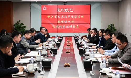浙江省发改委党组成员、副主任张曙明一行莅临南宫电子游戏调研