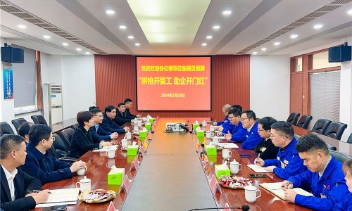 拼抢开复工?助推开门红丨湖州市副市长、长兴县委书记石一婷率县四套班子莅临南宫电子游戏恒腾调研
